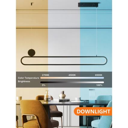 Immax NEO 07231L - LED Dimmable chandelier on a string NEO LITE OVALE LED/50W/230V 2700-6500K Wi-Fi Tuya + remote control