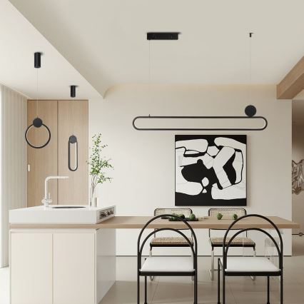 Immax NEO 07233L - LED Dimmable chandelier on a string NEO LITE OVALE LED/18W/230V Wi-Fi Tuya 2700-6500K + remote control