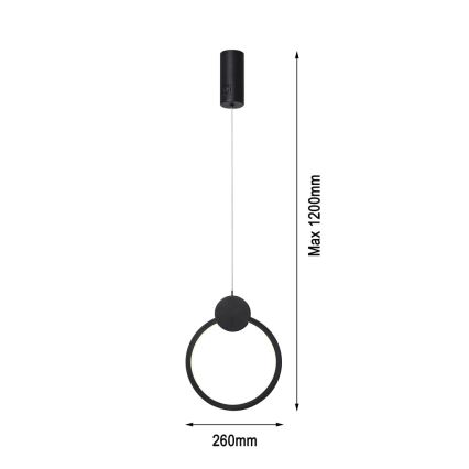 Immax NEO 07233L - LED Dimmable chandelier on a string NEO LITE OVALE LED/18W/230V Wi-Fi Tuya 2700-6500K + remote control
