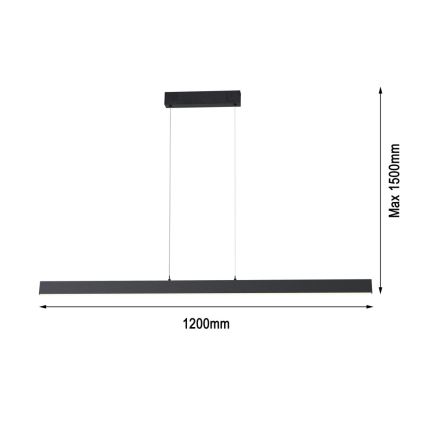 Immax NEO 07234L - LED Dimmable chandelier on a string NEO LITE TRIANGOLO LED/28W/230V Wi-Fi Tuya 2700-6500K + remote control