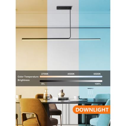 Immax NEO 07235L - LED Dimmable chandelier on a pole NEO LITE ASTA LED/28W/230V Wi-Fi Tuya 2700-6500K + remote control