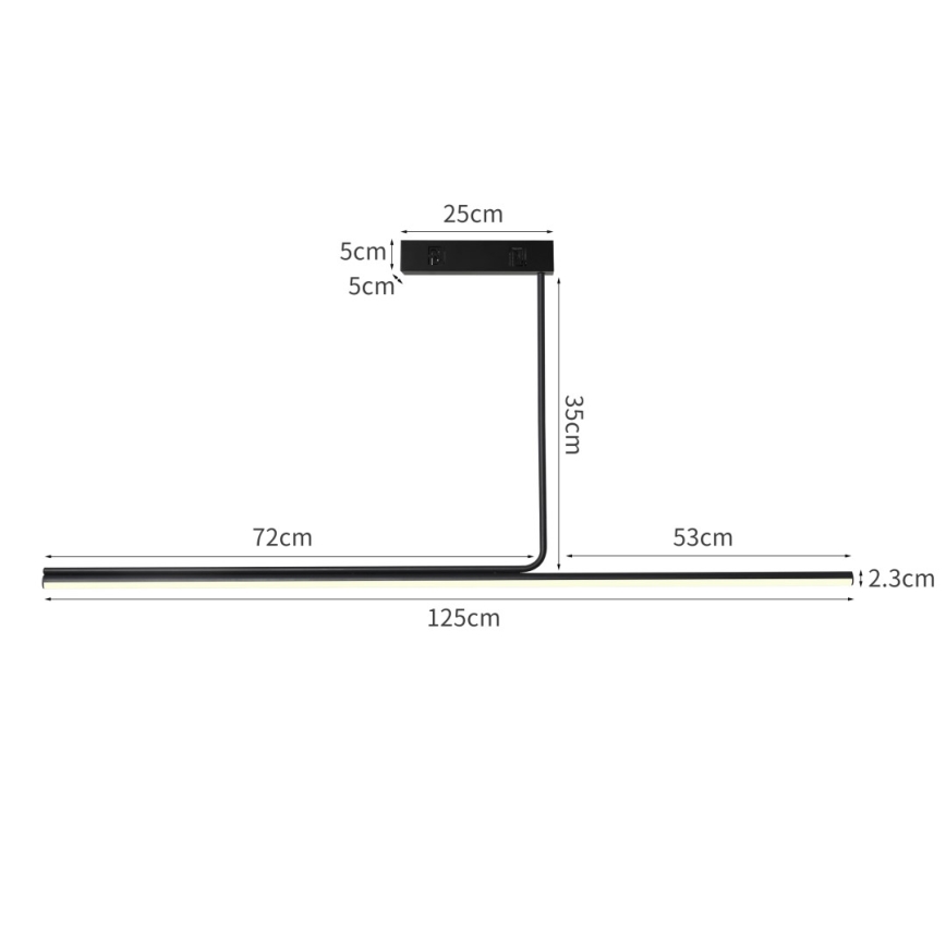 Immax NEO 07235L - LED Dimmable chandelier on a pole NEO LITE ASTA LED/28W/230V Wi-Fi Tuya 2700-6500K + remote control
