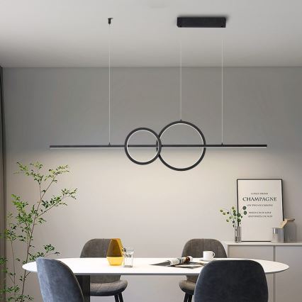 Immax NEO 07236L - LED Dimmable chandelier on a string NEO LITE RONDAS LED/56W/230V Tuya Wi-Fi 2700-6500K + remote control