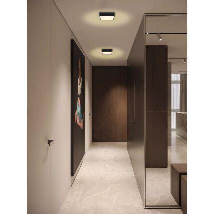 Immax NEO 07237L - LED Dimmable ceiling light CANTO LED/22W/230V black Tuya + remote control