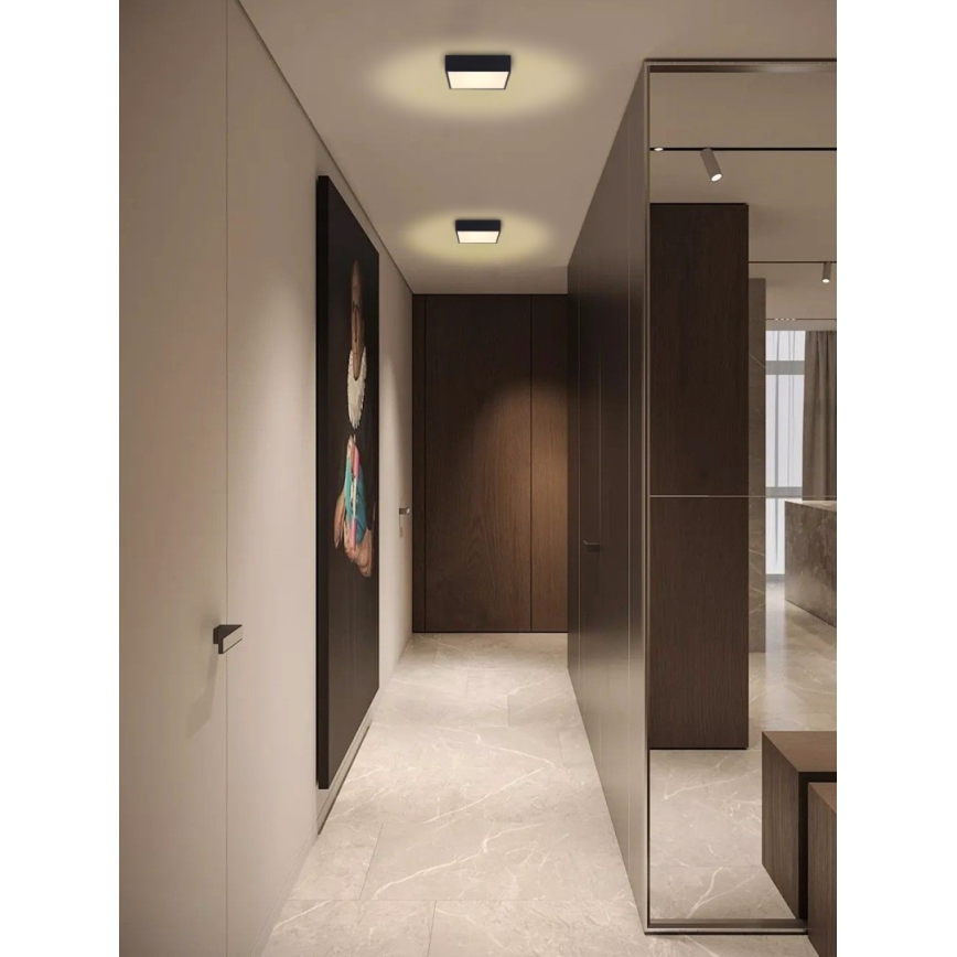 Immax NEO 07237L - LED Dimmable ceiling light CANTO LED/22W/230V black Tuya + remote control