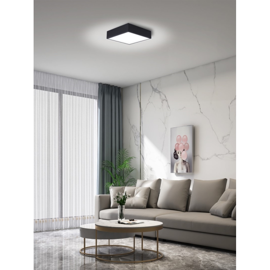 Immax NEO 07237L - LED Dimmable ceiling light CANTO LED/22W/230V black Tuya + remote control