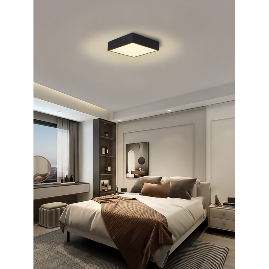 Immax NEO 07237L - LED Dimmable ceiling light CANTO LED/22W/230V black Tuya + remote control