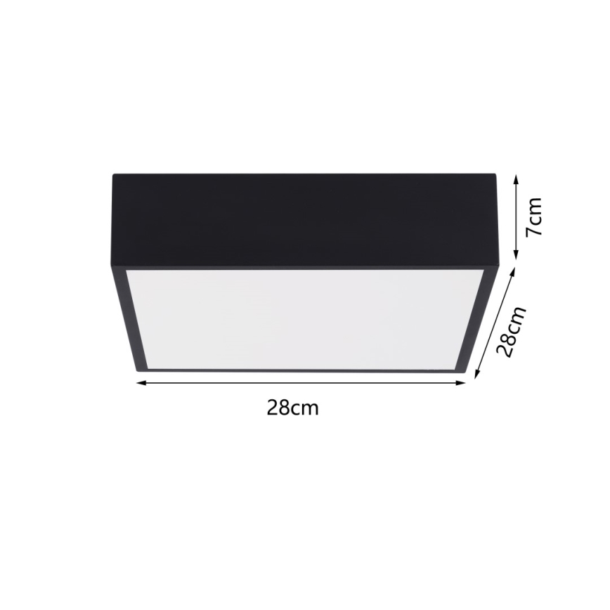 Immax NEO 07237L - LED Dimmable ceiling light CANTO LED/22W/230V black Tuya + remote control