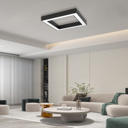 Immax NEO 07239L - LED Dimmable ceiling light CANTO LED/60W/230V black Tuya + remote control