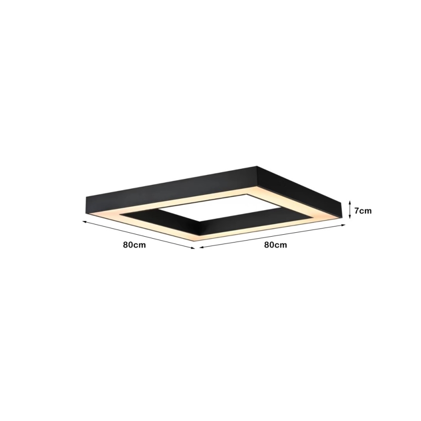Immax NEO 07239L - LED Dimmable ceiling light CANTO LED/60W/230V black Tuya + remote control
