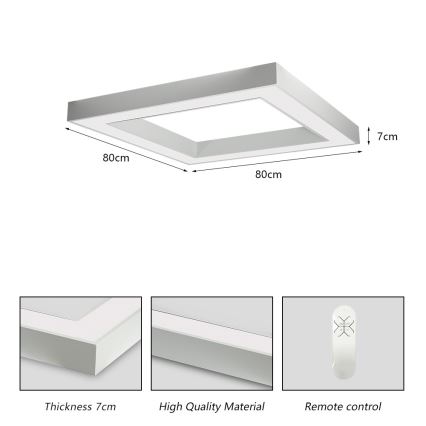 Immax NEO 07240L - LED Dimmable ceiling light CANTO LED/60W/230V 2700-6500K Tuya white
