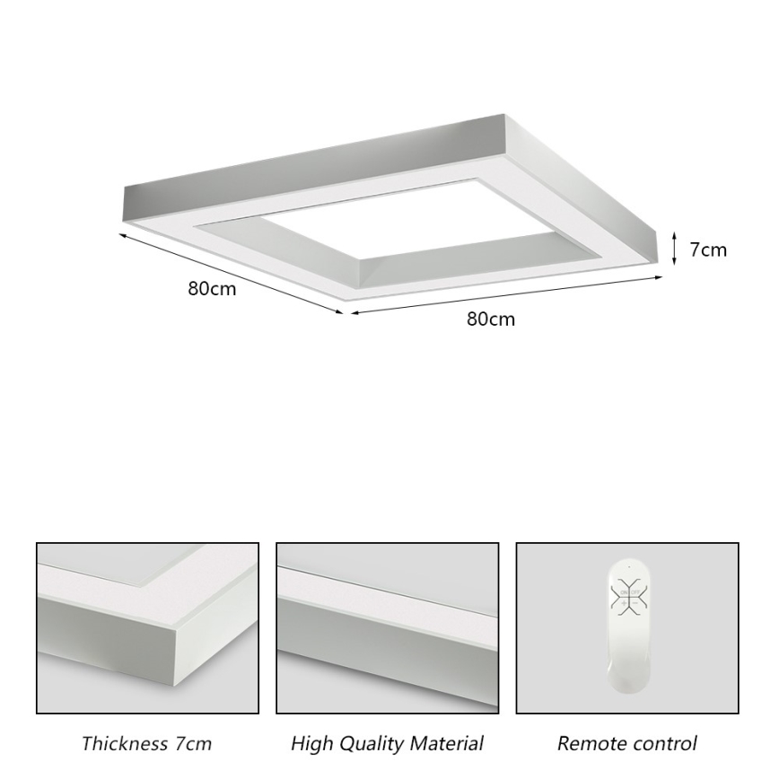 Immax NEO 07240L - LED Dimmable ceiling light CANTO LED/60W/230V 2700-6500K Tuya white
