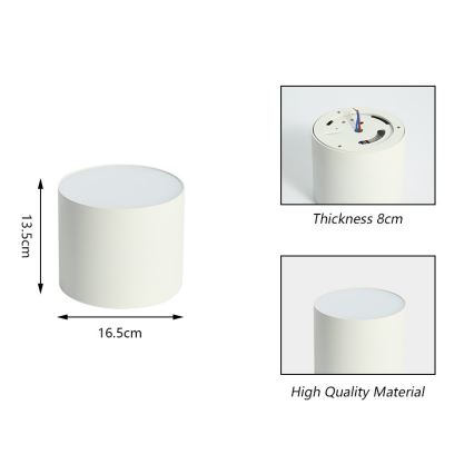 Immax NEO 07243L - LED Dimmable ceiling light RONDATE LED/32W/230V 16,5 cm Wi-Fi Tuya