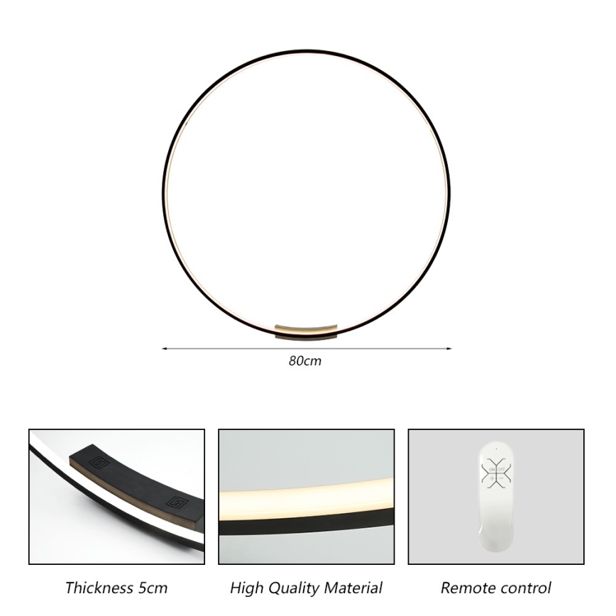Immax NEO 07245-80 - LED Dimmable wall light FINO LED/50W/230V 2700-6500K 80 cm Tuya + remote control