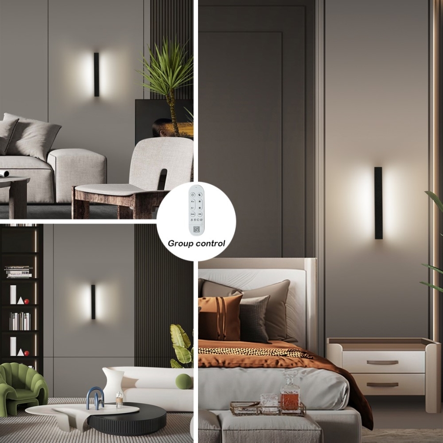 Immax NEO 07247L - LED Dimmable outdoor wall light LINK LED/40W/230V Wi-Fi Tuya IP44 + remote control