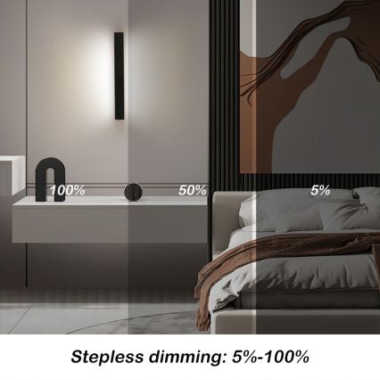 Immax NEO 07247L - LED Dimmable outdoor wall light LINK LED/40W/230V Wi-Fi Tuya IP44 + remote control