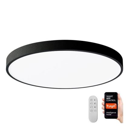 Immax NEO 07249L - LED Dimmable ceiling light NEO LITE SEMPLICI LED/48W/230V 3000-6000K Wi-Fi Tuya black + remote control