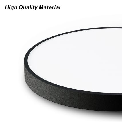 Immax NEO 07250L - LED Dimmable ceiling light NEO LITE SEMPLICI LED/60W/230V 3000-6000K Wi-Fi Tuya black + remote control