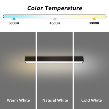 Immax NEO 07254L - LED Dimmable ceiling light NEO LITE LUNGO LED/20W/230V 3000-6000K Wi-Fi Tuya black + remote control