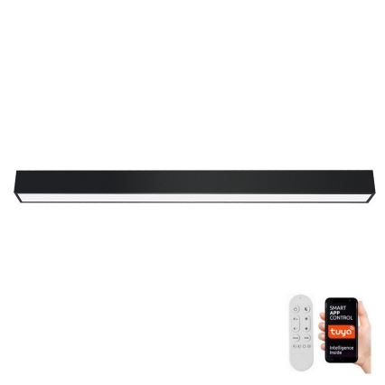 Immax NEO 07256L - LED Dimmable ceiling light NEO LITE LUNGO LED/38W/230V 3000-6000K Wi-Fi Tuya black + remote control