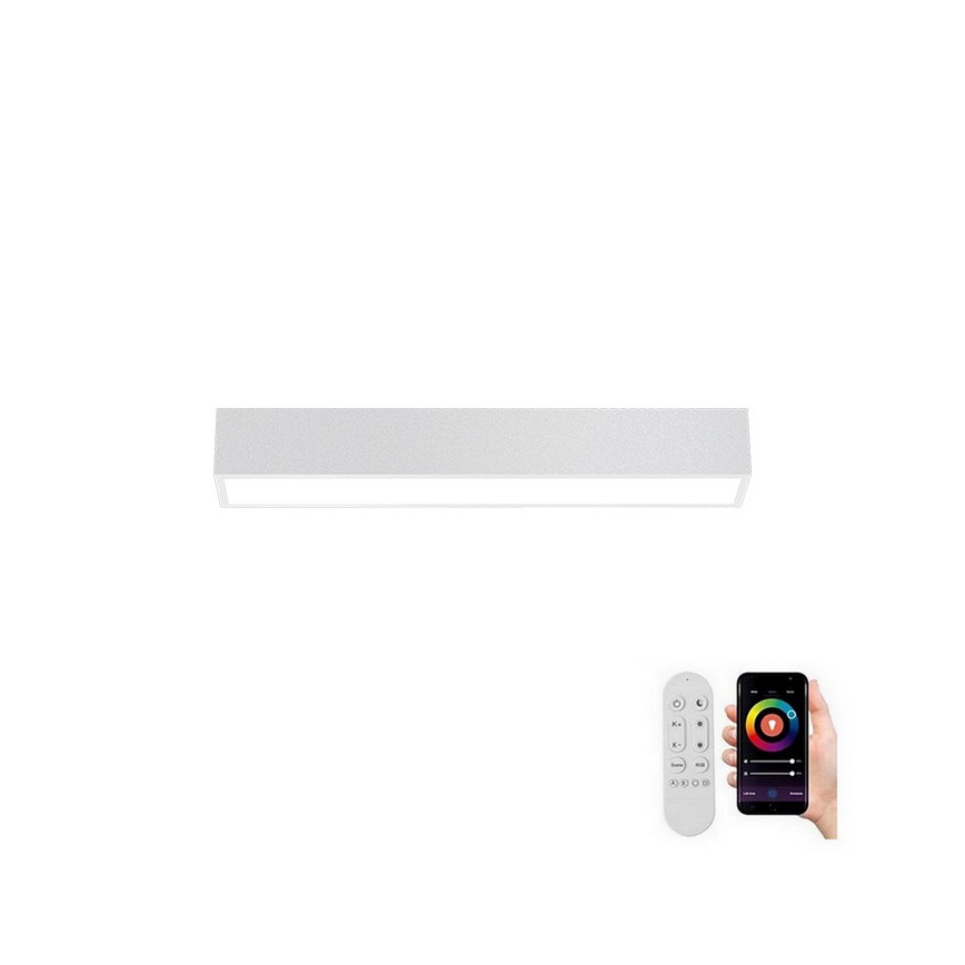 Immax NEO 07257L - LED Dimmable ceiling light NEO LITE LUNGO LED/20W/230V 3000-6000K Wi-Fi Tuya white + remote control