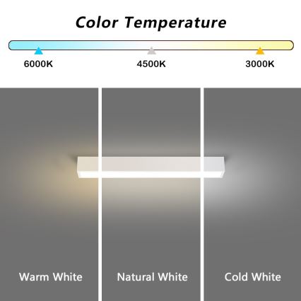 Immax NEO 07257L - LED Dimmable ceiling light NEO LITE LUNGO LED/20W/230V 3000-6000K Wi-Fi Tuya white + remote control