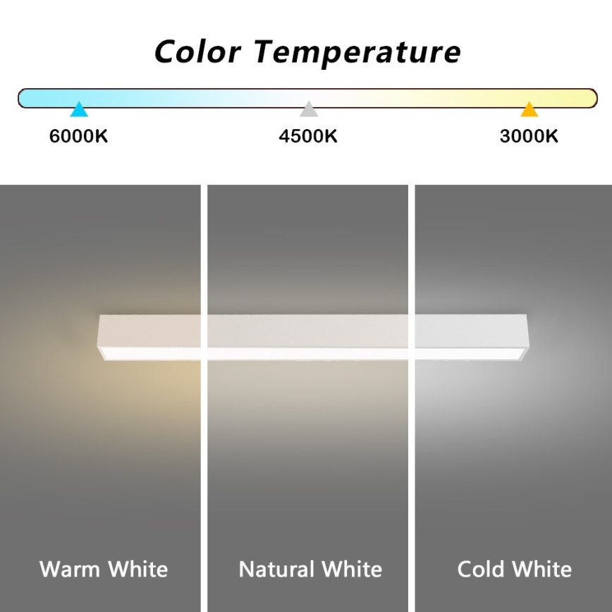 Immax NEO 07258L - LED Dimmable ceiling light NEO LITE LUNGO LED/29W/230V 3000-6000K Wi-Fi Tuya white + remote control