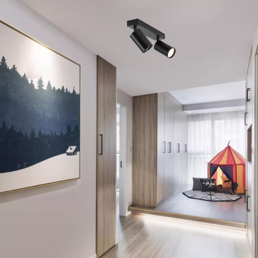 Immax NEO 07262W - LED RGB+CCT Dimmable spotlight NEO LITE PUNTO 2xGU10/6W/230V Wi-Fi Tuya