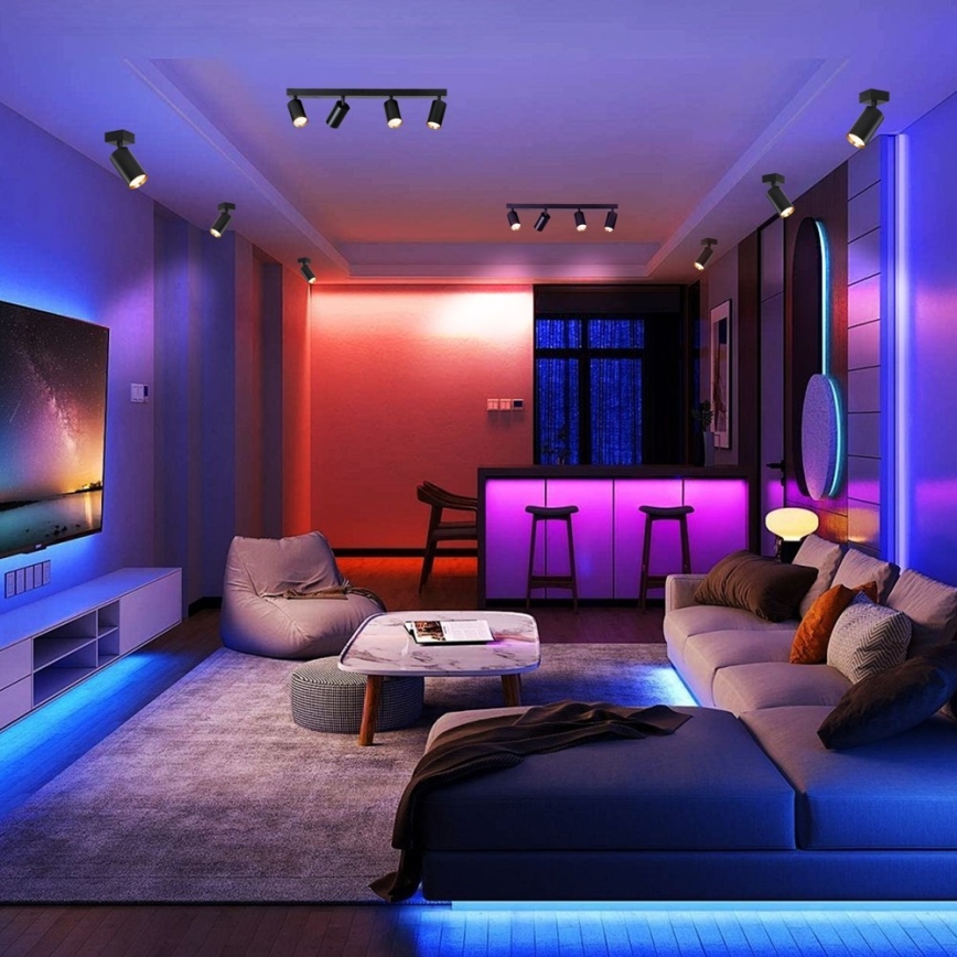 Immax NEO 07264W - LED RGB+CCT Dimmable spotlight NEO LITE PUNTO 4xGU10/6W/230V Wi-Fi Tuya