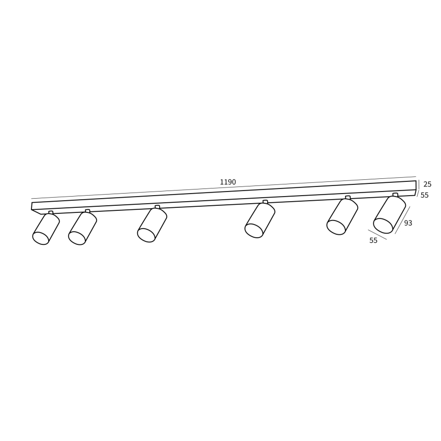 Immax NEO 07269Z - LED RGB+CCT Dimmable spotlight NEO PUNTO 6xGU10/4,8W/230V Tuya