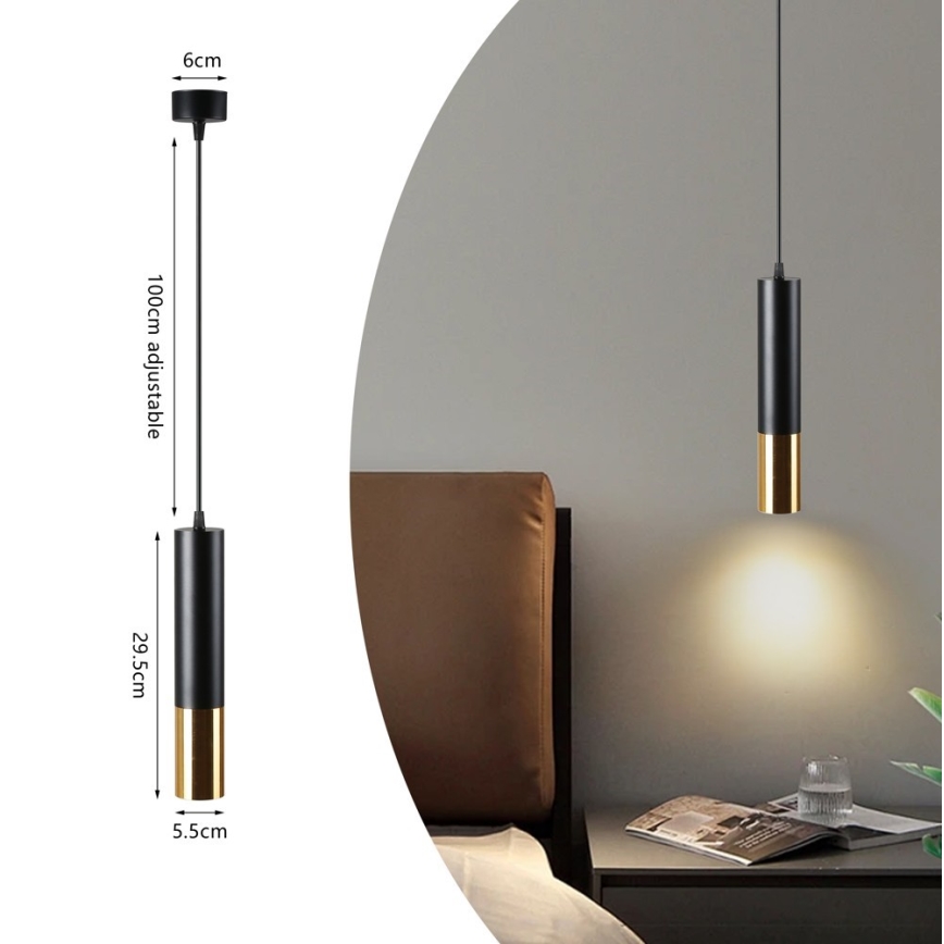 Immax NEO 07272W - LED RGB+CCT Dimmable chandelier on a string NEO LITE PUNTO 1xGU10/6W/230V Tuya
