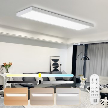 Immax NEO 07276L - LED Dimmable bathroom ceiling light NEO LITE FRAME LED/50W/230V IP44 Wi-Fi Tuya + remote control white