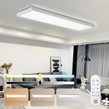 Immax NEO 07276L - LED Dimmable bathroom ceiling light NEO LITE FRAME LED/50W/230V IP44 Wi-Fi Tuya + remote control white