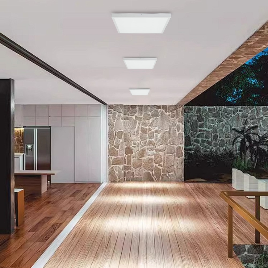 Immax NEO 07277L - LED Dimmable bathroom ceiling light NEO LITE FRAME LED/50W/230V IP44 Wi-Fi Tuya +remote control white