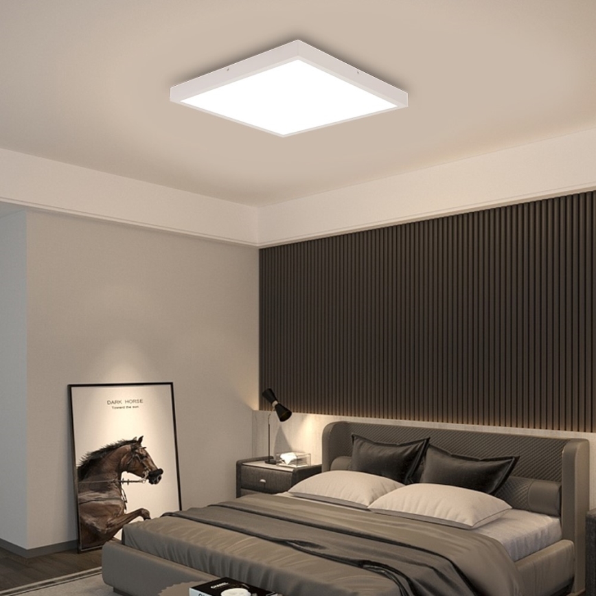 Immax NEO 07277L - LED Dimmable bathroom ceiling light NEO LITE FRAME LED/50W/230V IP44 Wi-Fi Tuya +remote control white