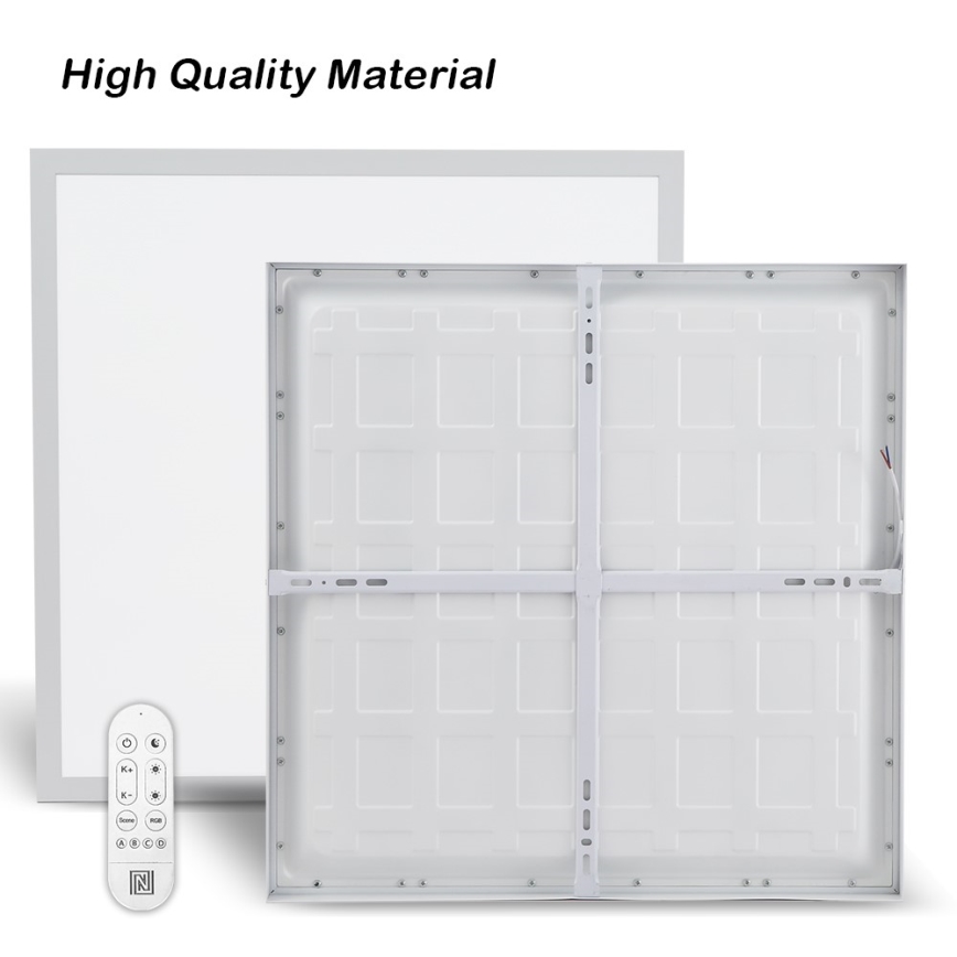 Immax NEO 07277L - LED Dimmable bathroom ceiling light NEO LITE FRAME LED/50W/230V IP44 Wi-Fi Tuya +remote control white