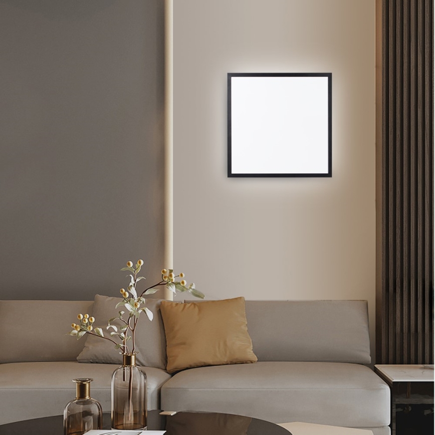 Immax NEO 07279L - LED Dimmable bathroom ceiling light NEO LITE FRAME LED/50W/230V IP44 Wi-Fi Tuya + remote control black