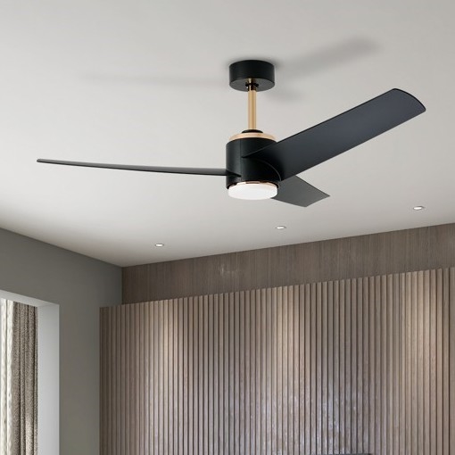 Immax NEO 07280L - LED Ceiling fan BEAUTY LED/18W/230V Wi-Fi Tuya black d. 132 cm + remote control