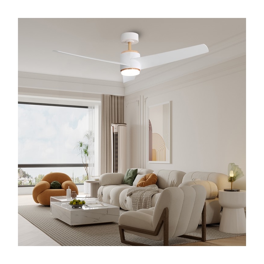 Immax NEO 07281L - LED+CCT Dimmable ceiling fan BEAUTY LED/18W/230V 3000/4000/6000K Tuya Wi-Fi Ø 132 cm + remote control