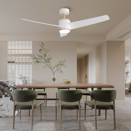 Immax NEO 07281L - LED+CCT Dimmable ceiling fan BEAUTY LED/18W/230V 3000/4000/6000K Tuya Wi-Fi Ø 132 cm + remote control