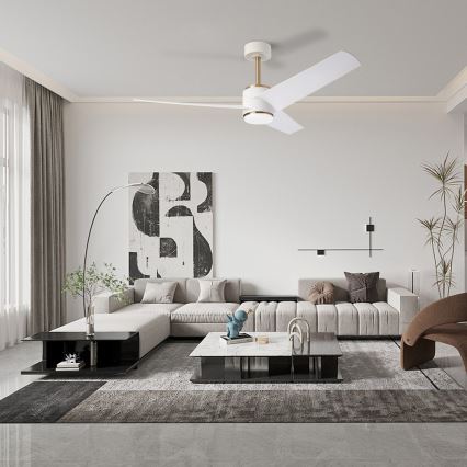 Immax NEO 07281L - LED+CCT Dimmable ceiling fan BEAUTY LED/18W/230V 3000/4000/6000K Tuya Wi-Fi Ø 132 cm + remote control