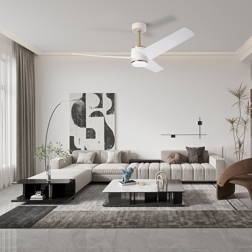 Immax NEO 07281L - LED+CCT Dimmable ceiling fan BEAUTY LED/18W/230V 3000/4000/6000K Tuya Wi-Fi Ø 132 cm + remote control