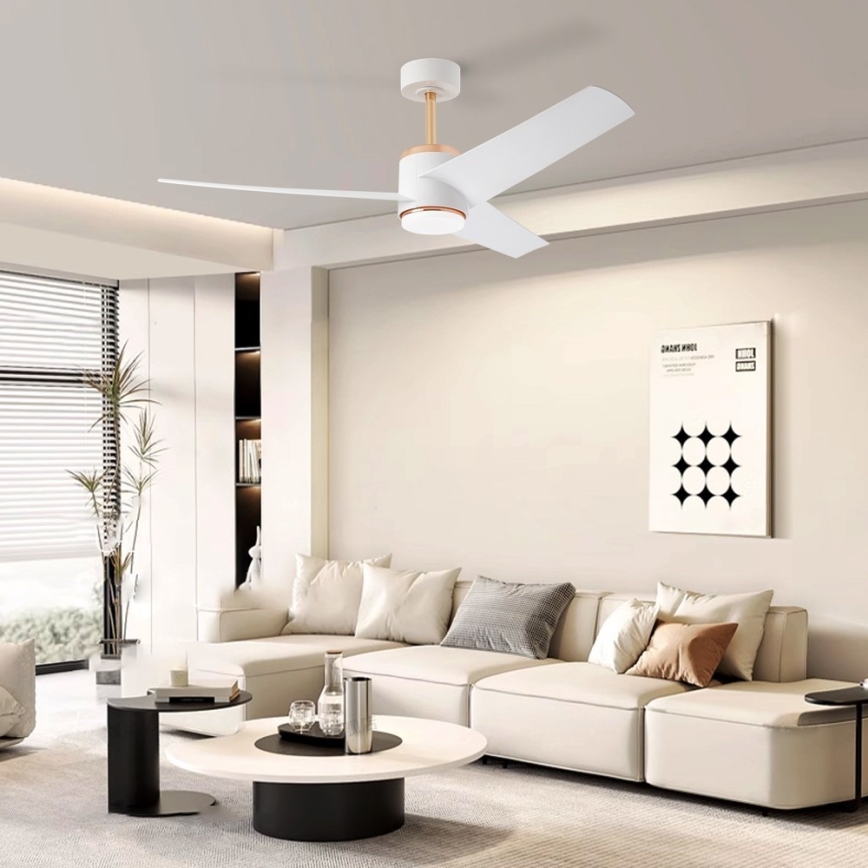 Immax NEO 07281L - LED+CCT Dimmable ceiling fan BEAUTY LED/18W/230V 3000/4000/6000K Tuya Wi-Fi Ø 132 cm + remote control