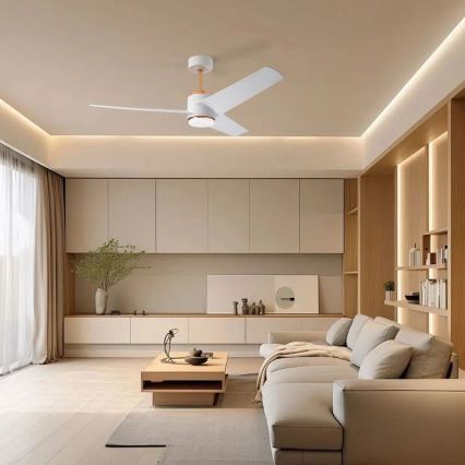 Immax NEO 07281L - LED+CCT Dimmable ceiling fan BEAUTY LED/18W/230V 3000/4000/6000K Tuya Wi-Fi Ø 132 cm + remote control