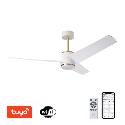 Immax NEO 07281L - LED+CCT Dimmable ceiling fan BEAUTY LED/18W/230V 3000/4000/6000K Tuya Wi-Fi Ø 132 cm + remote control
