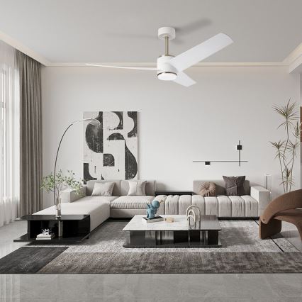 Immax NEO 07282L - LED+CCT Dimmable Ceiling Fan BEAUTY LED/18W/230V 3000/4000/6000K Tuya Wi-Fi + Remote Control