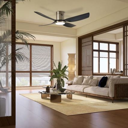 Immax NEO 07282L - LED+CCT Dimmable ceiling fan PURE LED/24W/230V 3000/4000/6000K Wi-Fi Tuya Ø 132 cm + remote control