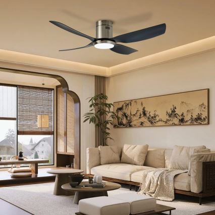 Immax NEO 07282L - LED+CCT Dimmable Ceiling Fan PURE LED/24W/230V 3000/4000/6000K Wi‑Fi Tuya + Remote Control