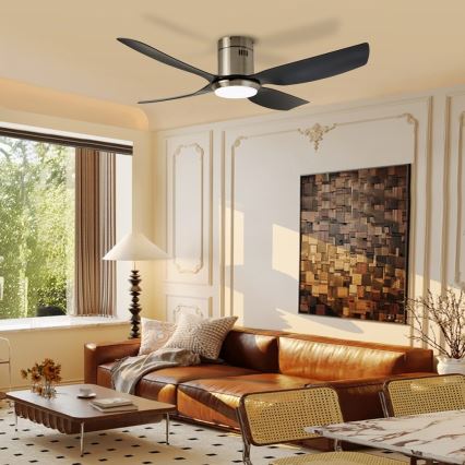 Immax NEO 07282L - LED+CCT Dimmable Ceiling Fan PURE LED/24W/230V 3000/4000/6000K Wi‑Fi Tuya + Remote Control