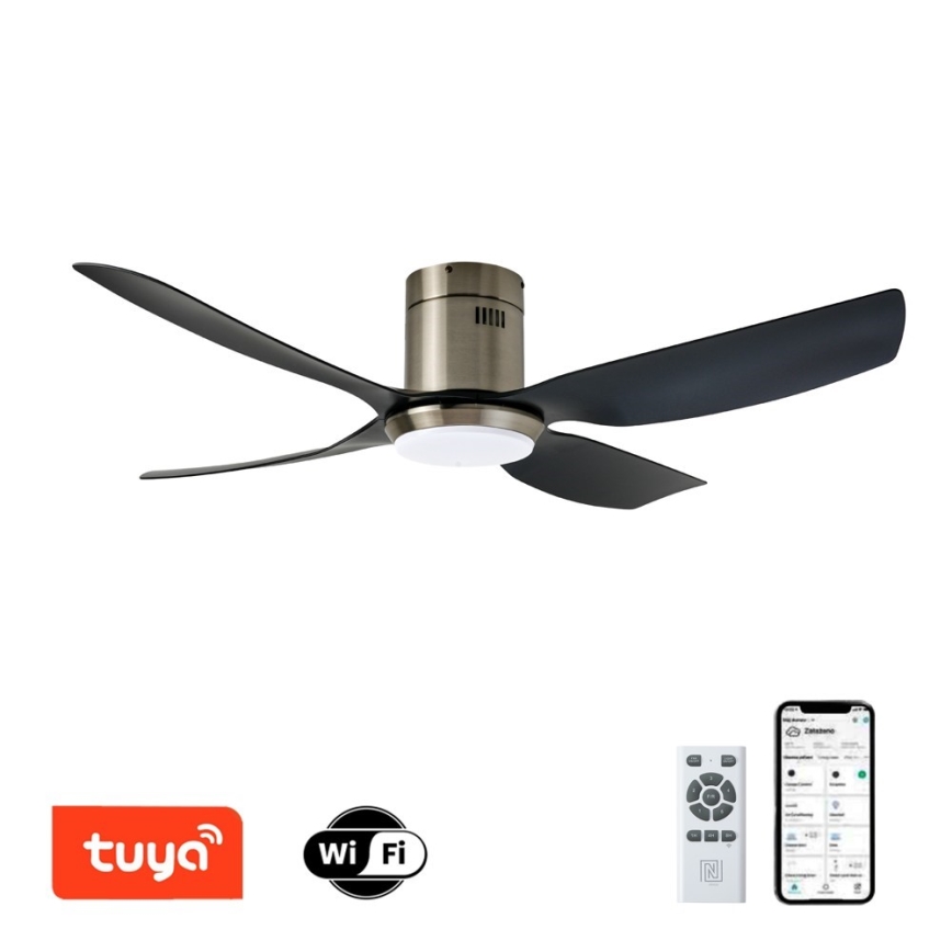Immax NEO 07282L - LED+CCT Dimmable Ceiling Fan PURE LED/24W/230V 3000/4000/6000K Wi‑Fi Tuya + Remote Control